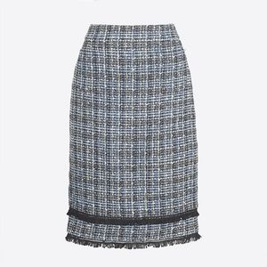J. Crew Factory Tweed Pencil Skirt Size 4 NWT